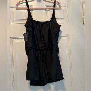 033-Ellen Tracy Swimsuit/Romper.  Size 10.